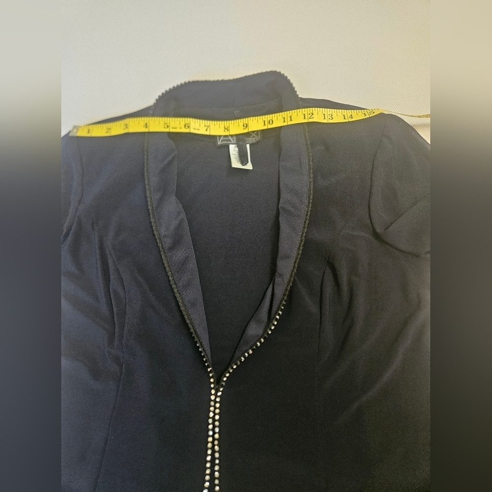 Alex Evenings -Women's 10P CroppedCardigan 1PC Shoulder Pad. - Picture 6 of 7